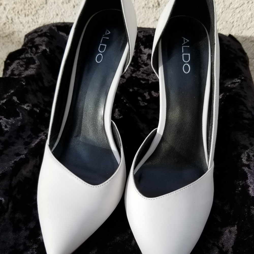 ALDO White Pumps